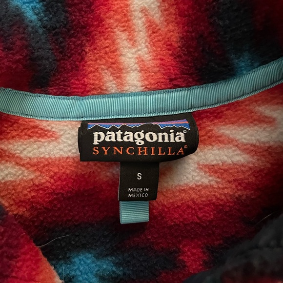 Patagonia synchilla wild desert snap-t fleece pullover western aztec small - Picture 4 of 4